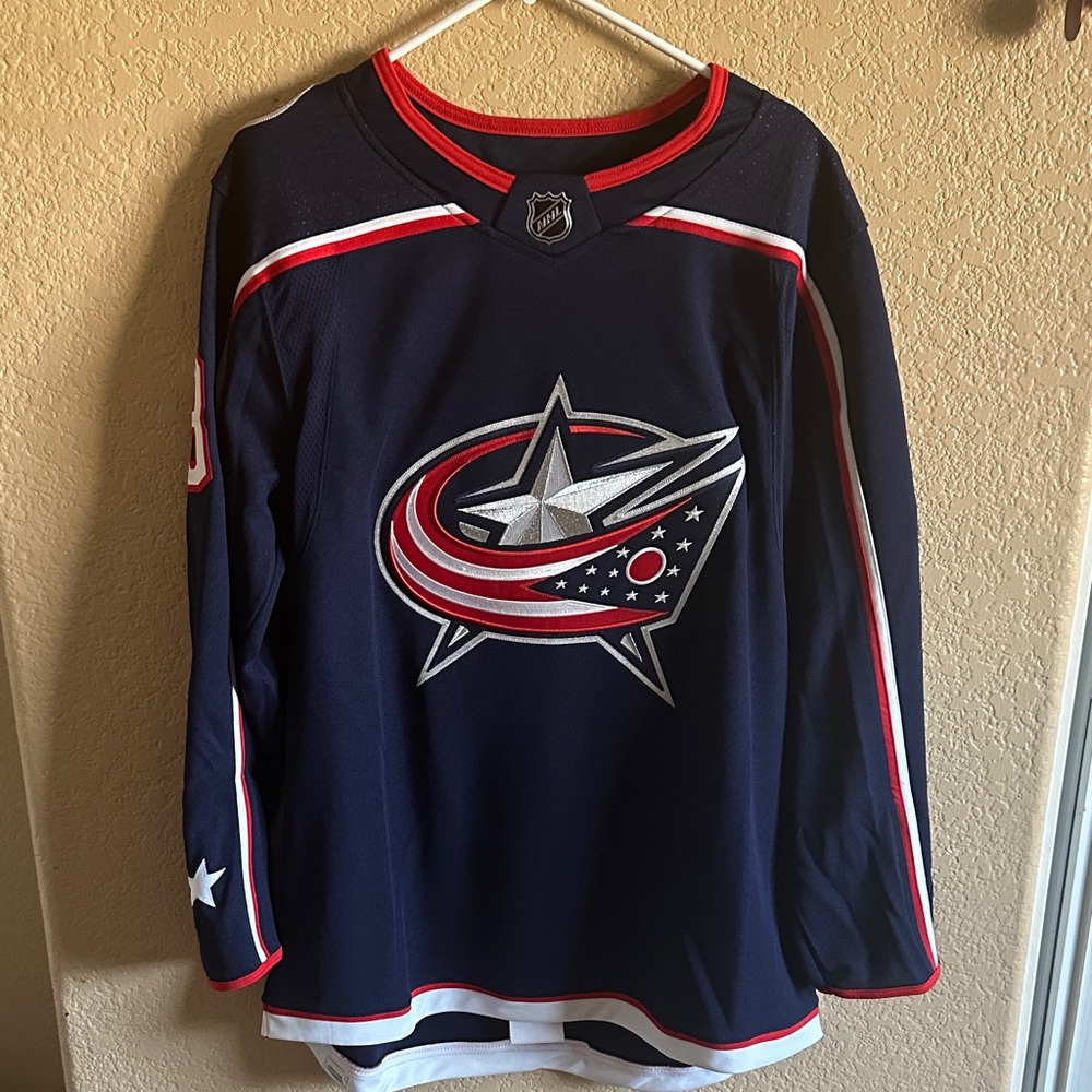 Adidas Columbus Blue Jackets Authentic Home Jersey | Seth Jones #3 | Size 50 (M)
